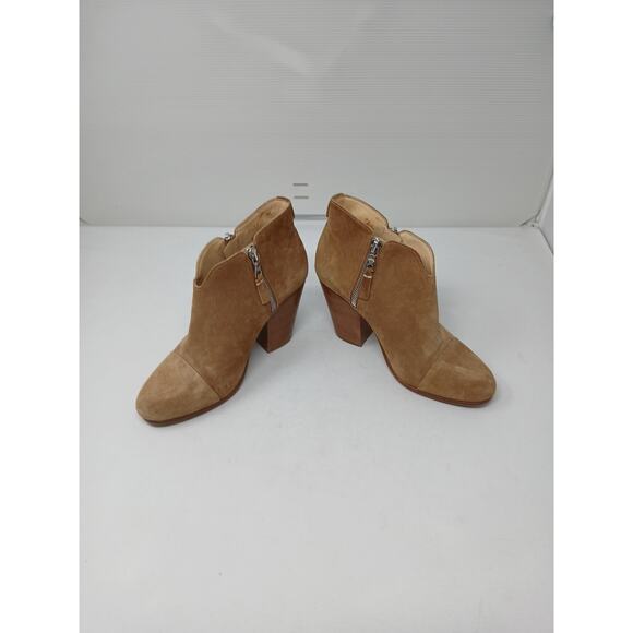 Rag & Bone Margot Suede Boots Shoes Tan Camel US 6 EU 36.5 - Picture 5 of 12